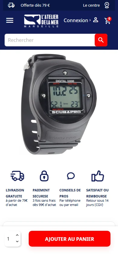 Fiche produit simple et rassurante